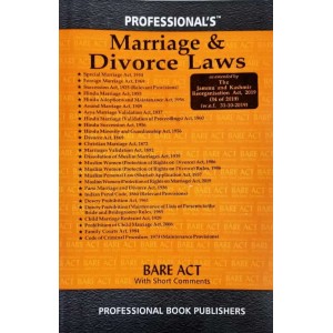 Professional's Marriage & Divorce Laws [Family Law I & II - Bare Acts] 2021